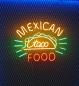 Preview: Mexican Food Taco Neon Led Werbeleuchte für ihr Restaurant!